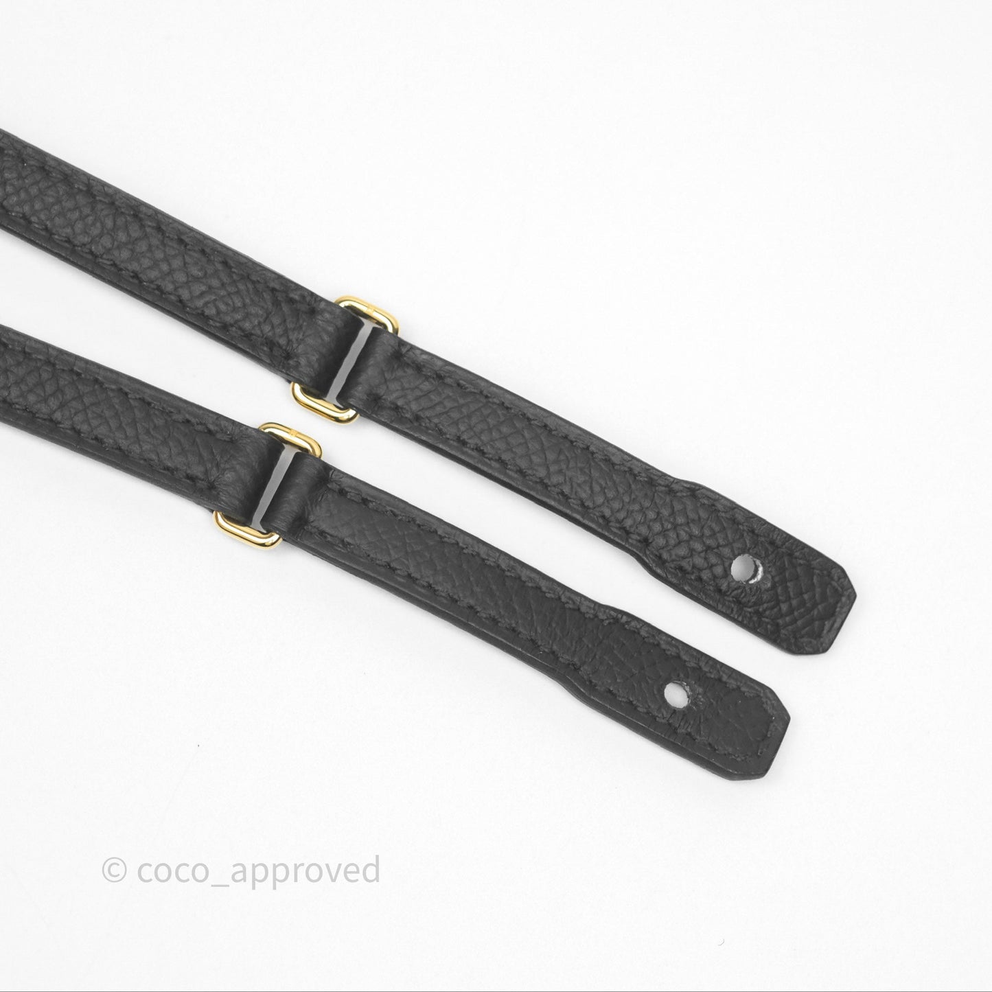 Hermès Maillon To Go Epsom Noir 89 Gold Hardware