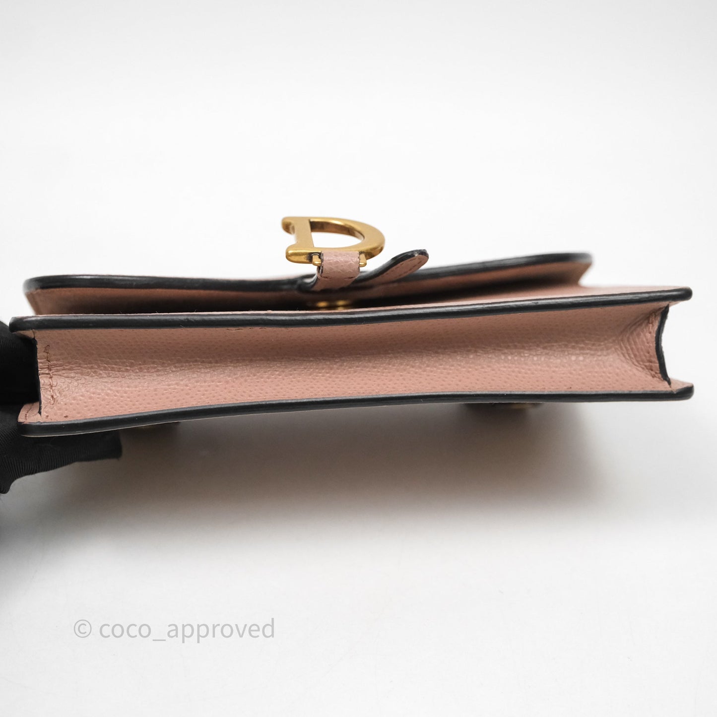 Christian Dior Saddle Belt Pouch Dusty Pink Matte Calfskin Gold Hardware