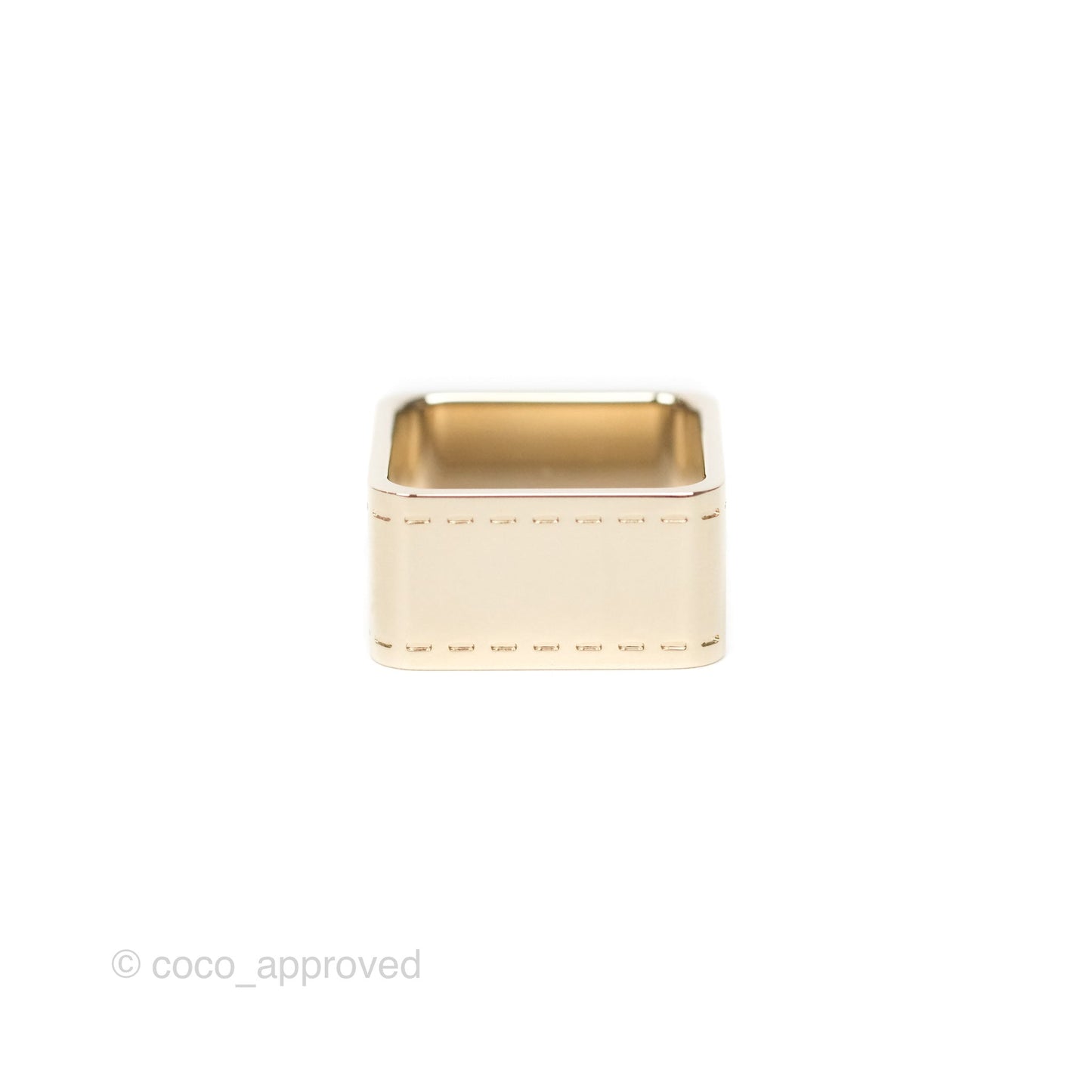 Hermes Bolduc Scarf 90 Ring Permabrass