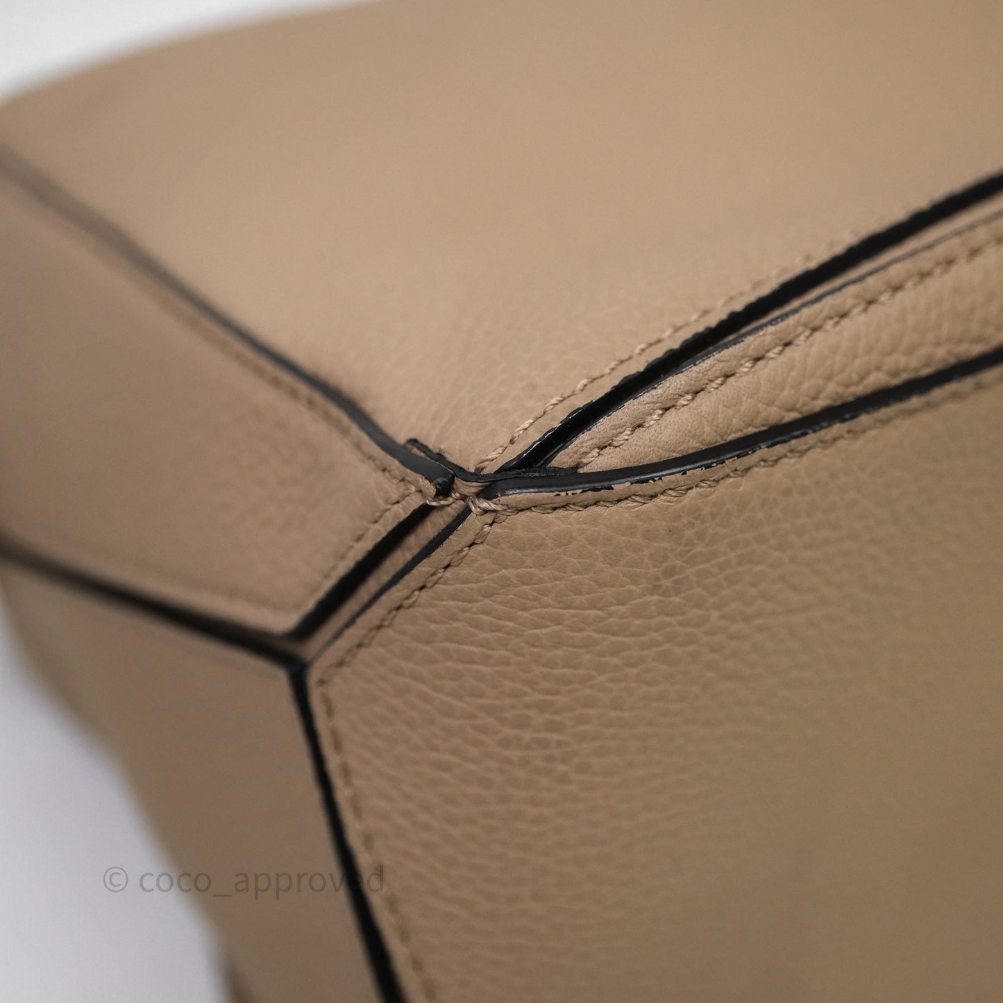 Loewe Small Puzzle Bag Sand Mink Grained Calfskin