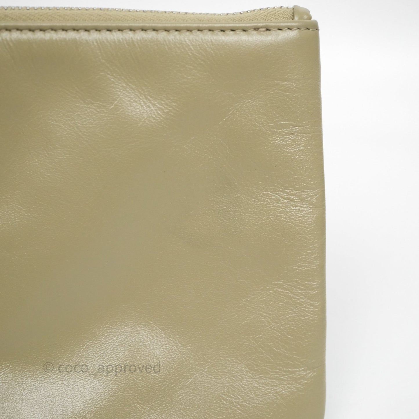 Chanel 22 Small Sage Green Shiny Calfskin Silver Hardware