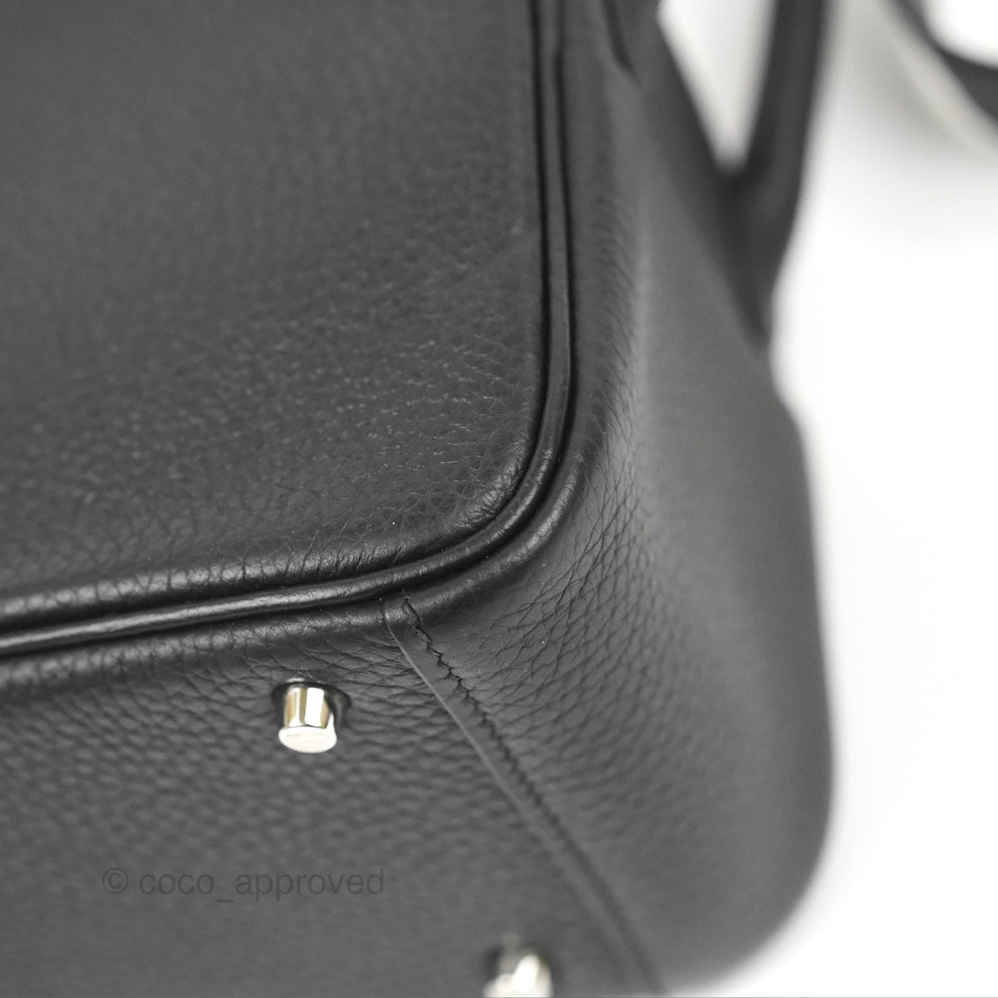 Hermès Mini Lindy 20 Black Noir Clemence Palladium Hardware