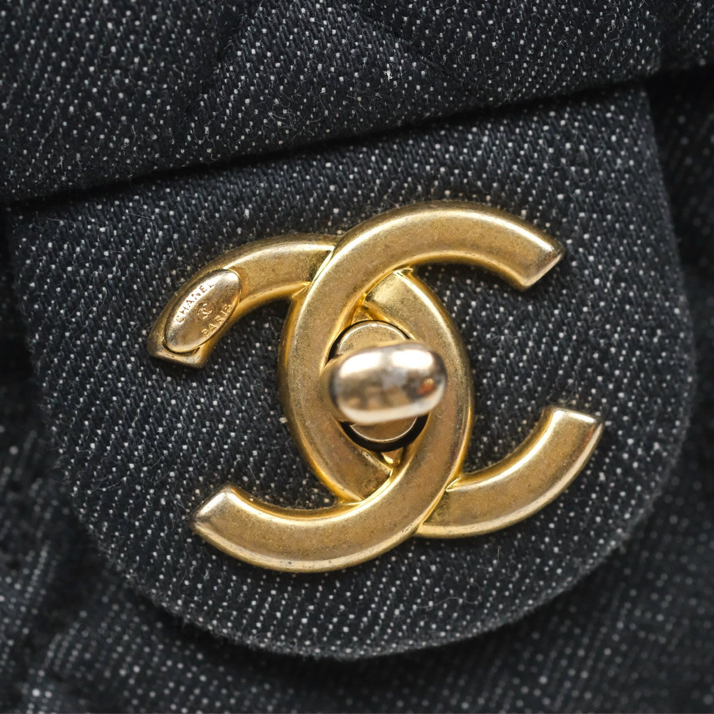 Chanel Medium Funky Town Flap Denim Aged Gold Hardware 22S