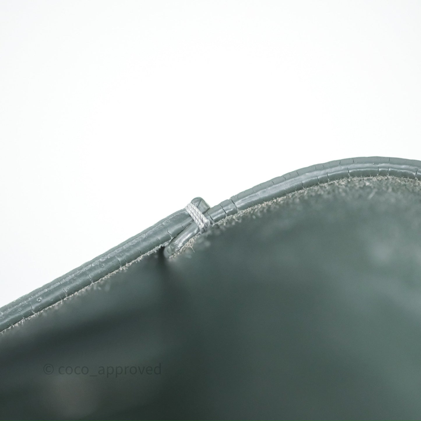 Celine Small Sangle Bucket Bag Light Green Celadon Grained Calfskin Silver Hardware