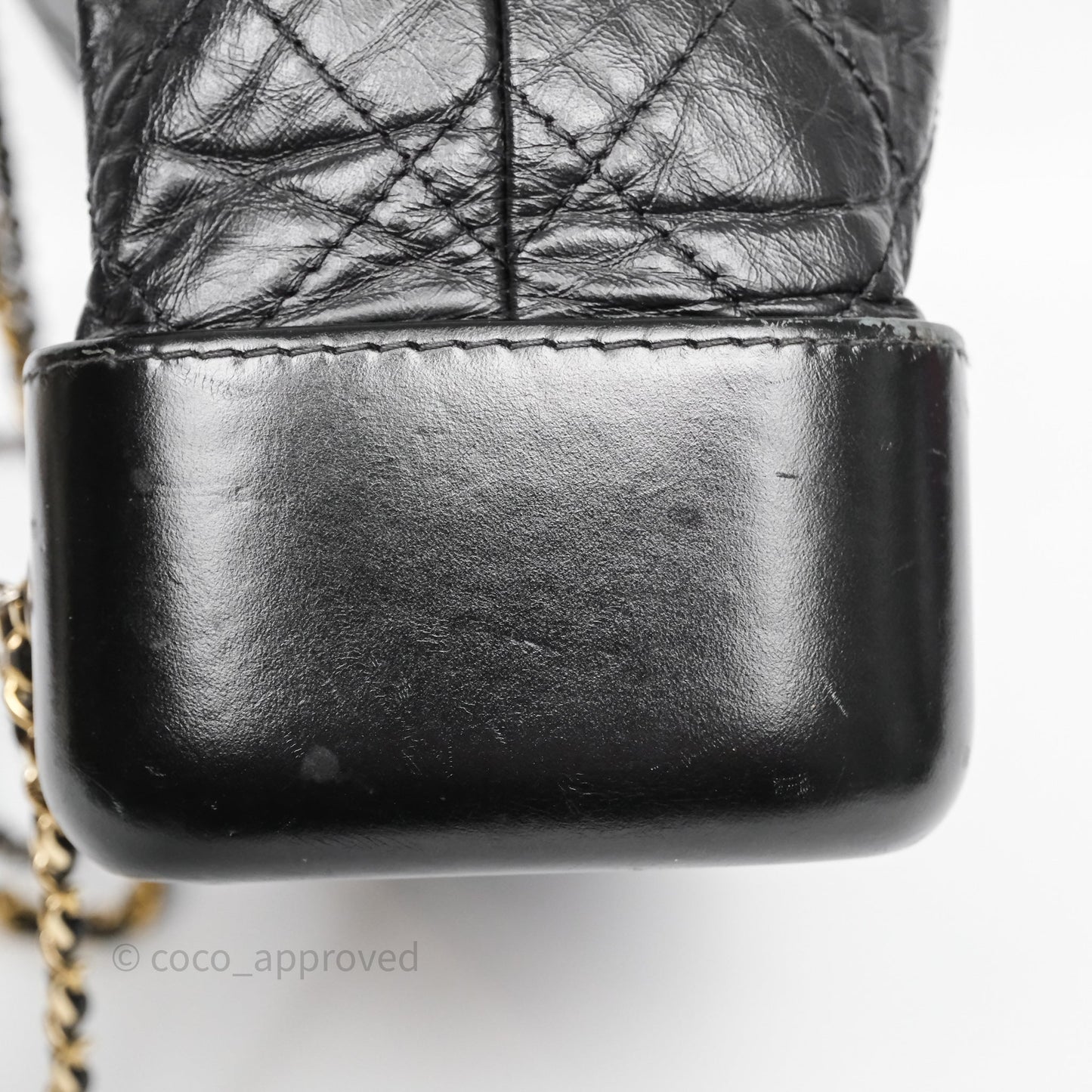 Chanel Small Gabrielle Backpack Black Aged Calfskin