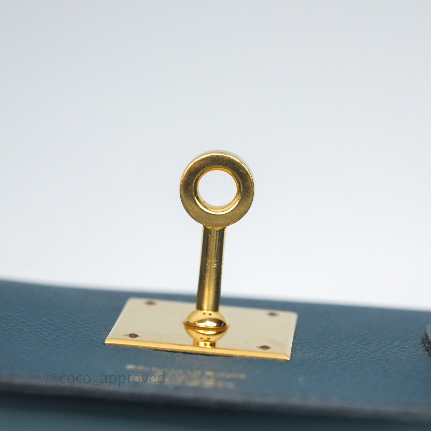 Hermès Birkin 30 Retourne Bleu de Prusse 7P Epsom Gold Hardware