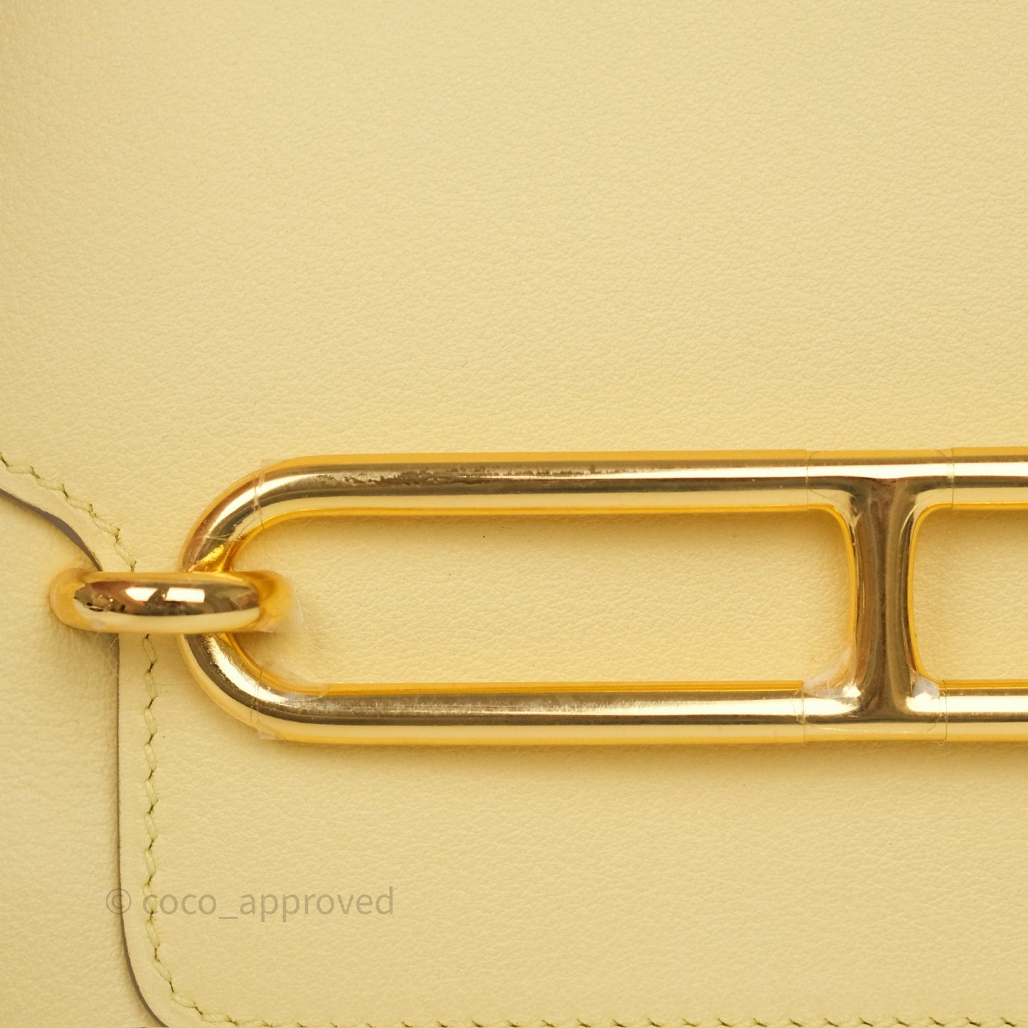 Hermès Roulis Mini 18 Jaune Poussin 1Z Swift Gold Hardware
