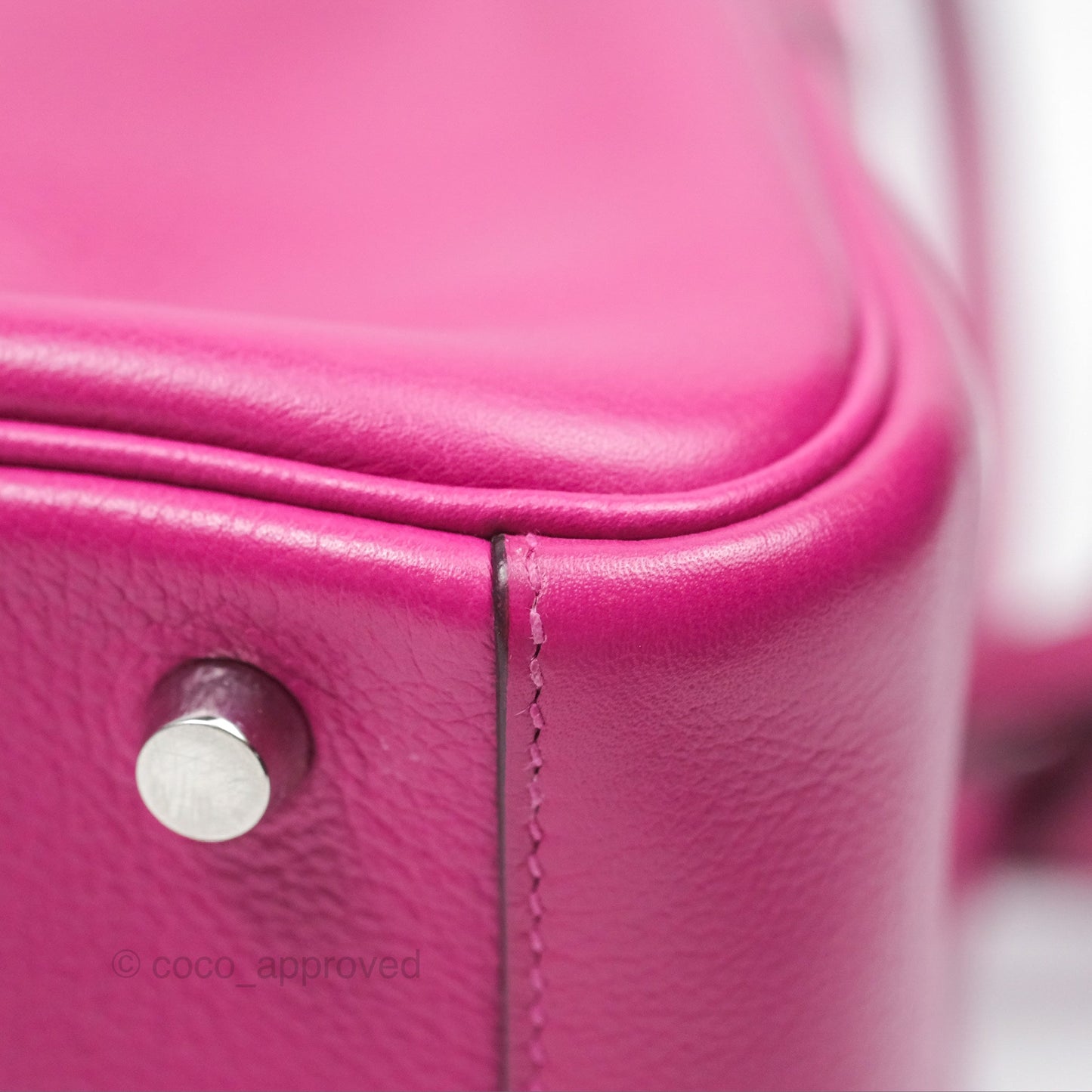 Hermès Lindy 26 Rose Pourpre Evercolor Palladium Hardware