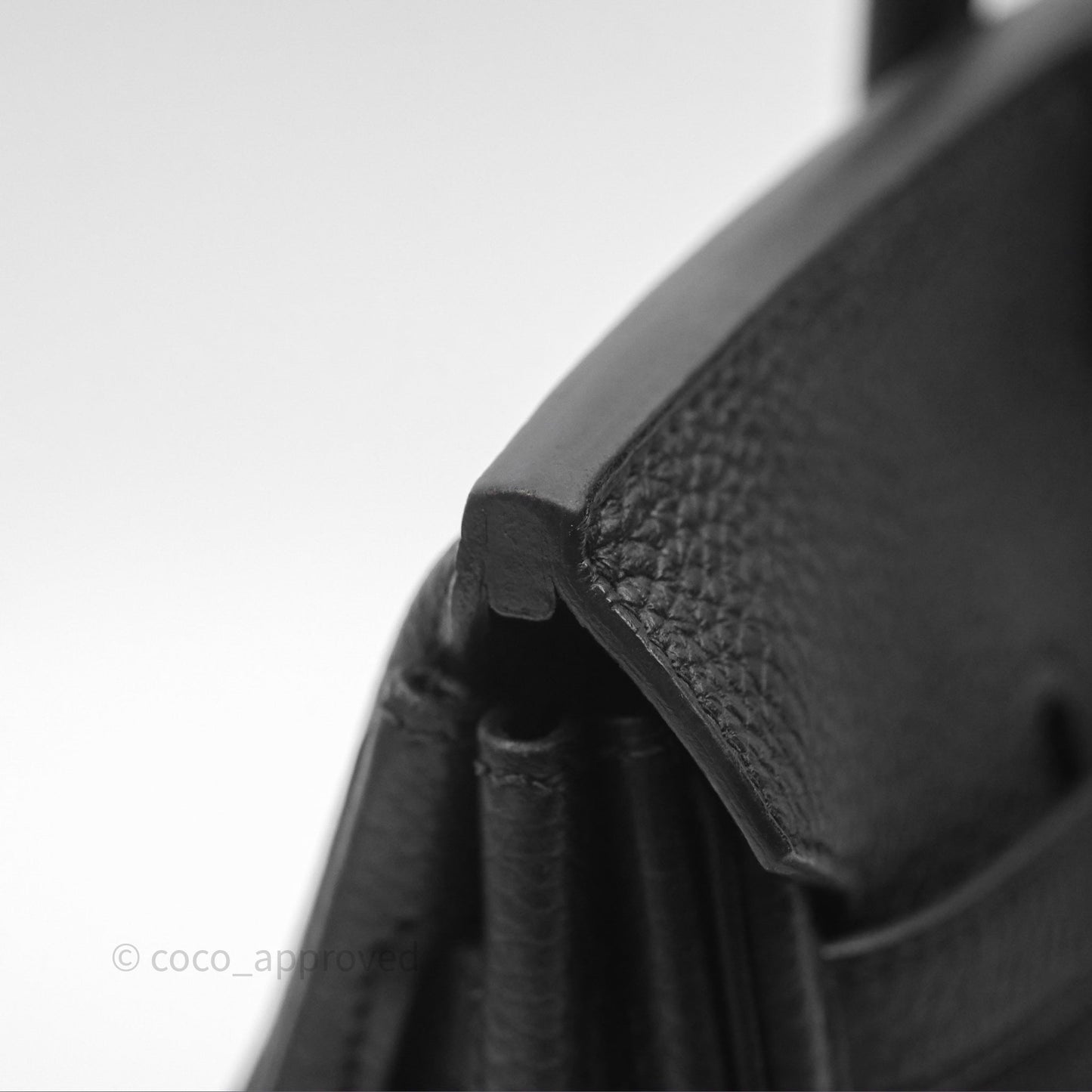 Hermès Retourne Birkin 25 Noir Togo Gold Hardware