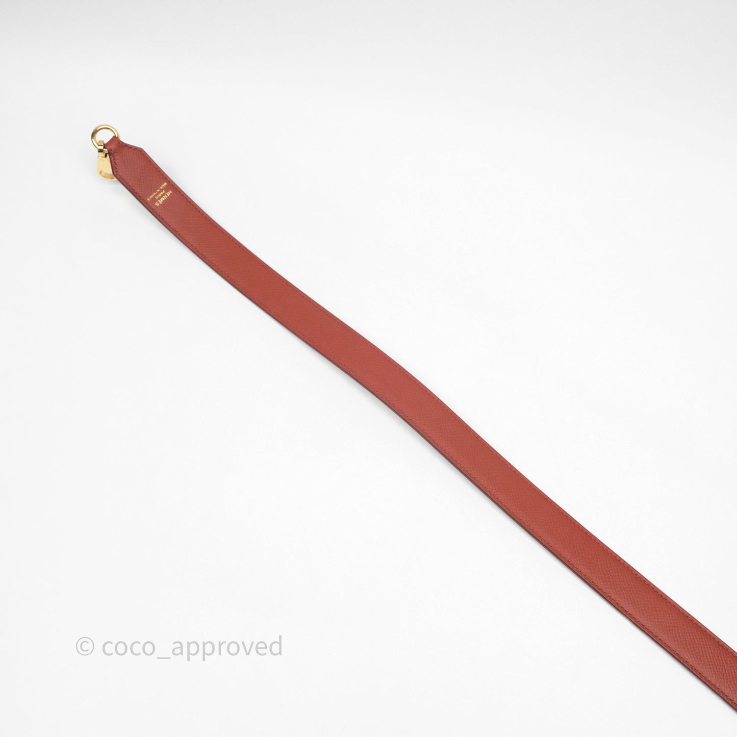Hermès Tressage Cuir Chevron Strap 25mm Gold Hardware