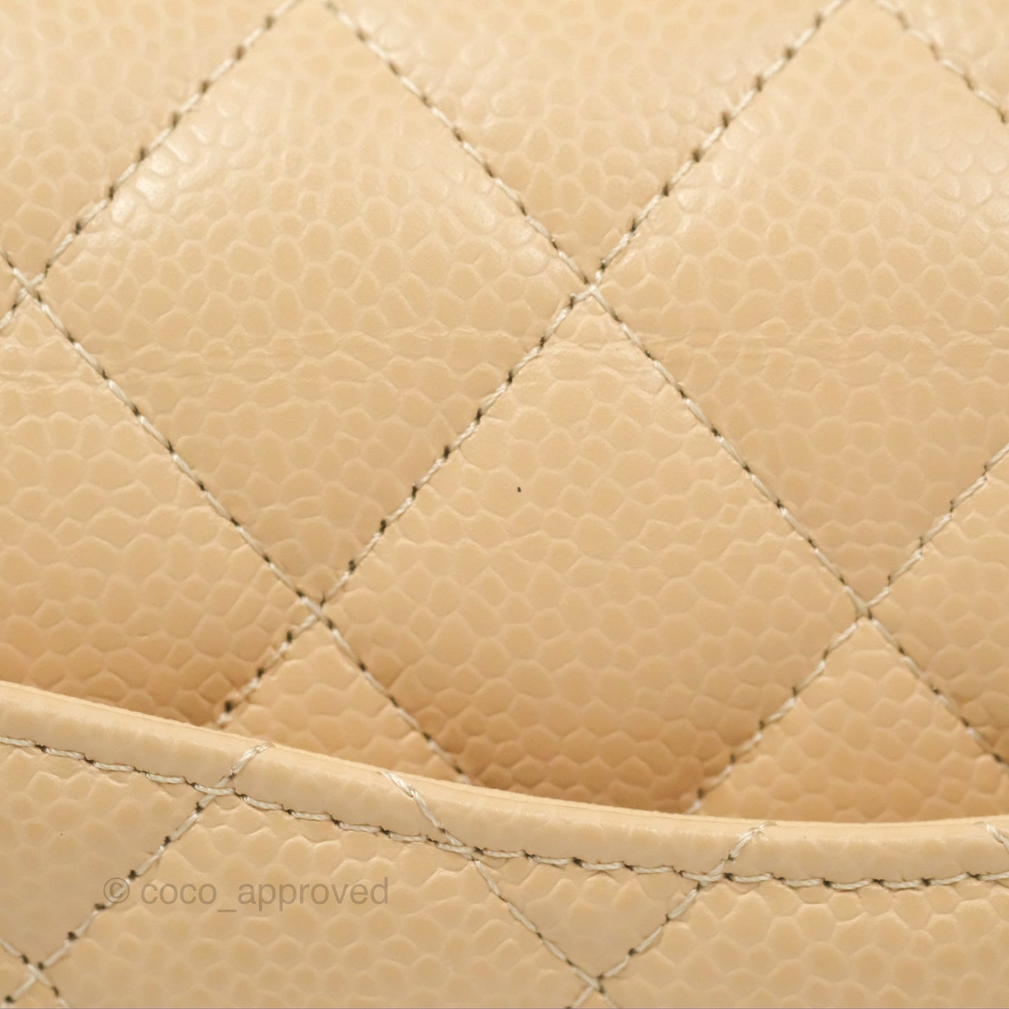 Chanel Small Quilted Classic Flap Beige Caviar Gold Hardware