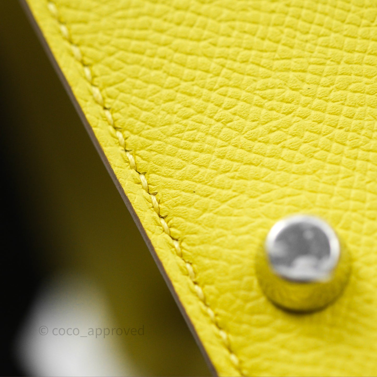 Hermès Kelly 28 Lime 9R Epsom Palladium Hardware