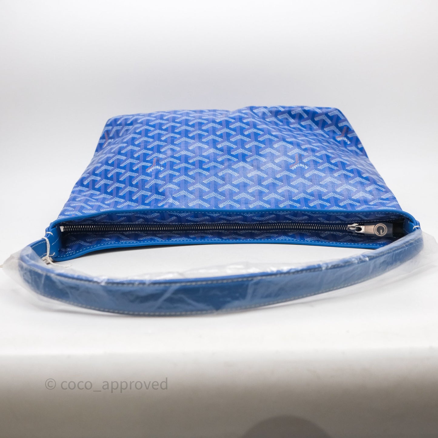 Goyard Bohème Hobo Bag Bleu Ciel Goyardine Canvas