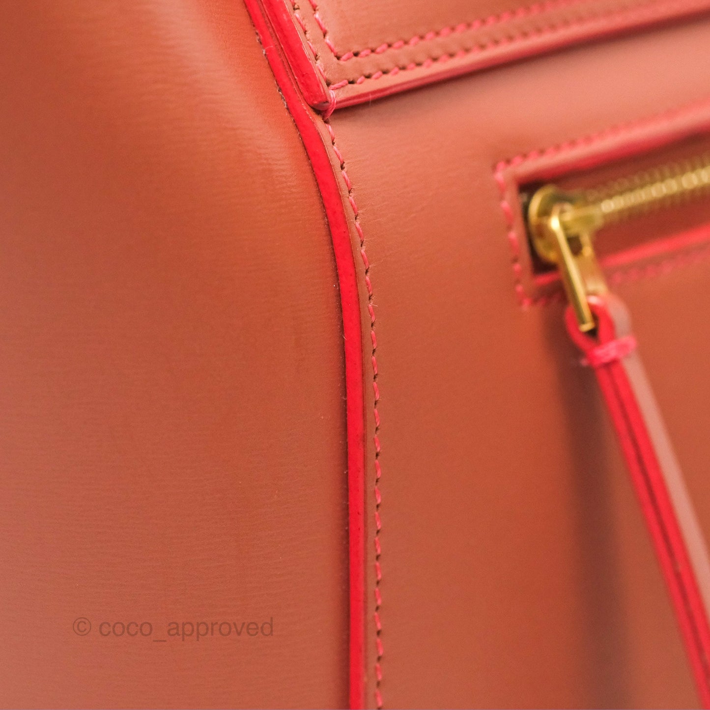 Celine Micro Belt Bag Terracotta Smooth Leather Gold Hardware