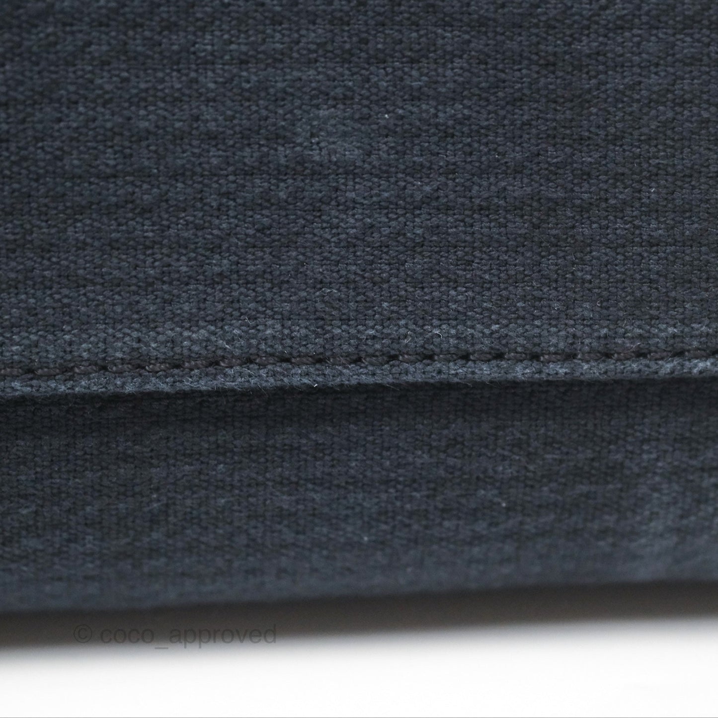 Chanel Medium Canvas Deauville Tote Navy Gold Hardware