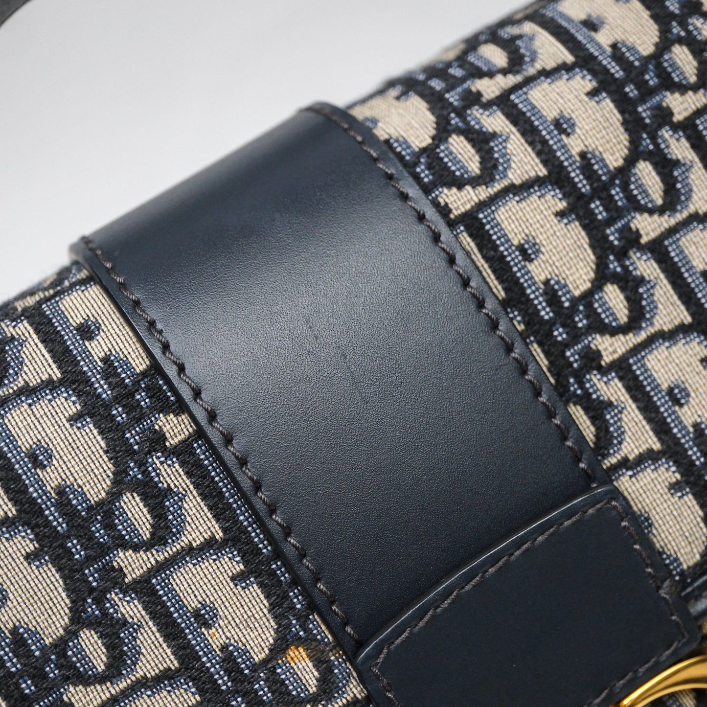 Christian Dior Small 30 Montaigne Bag Blue Dior Oblique Jacquard