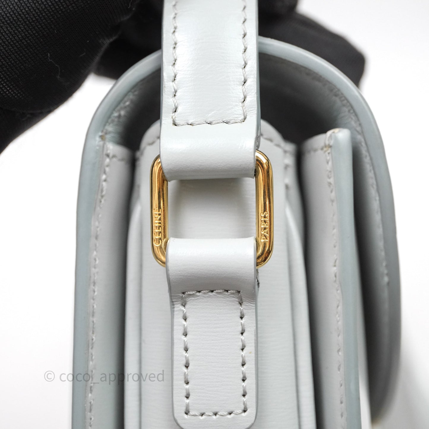 Celine Teen Besace Light Blue Shiny Calfskin