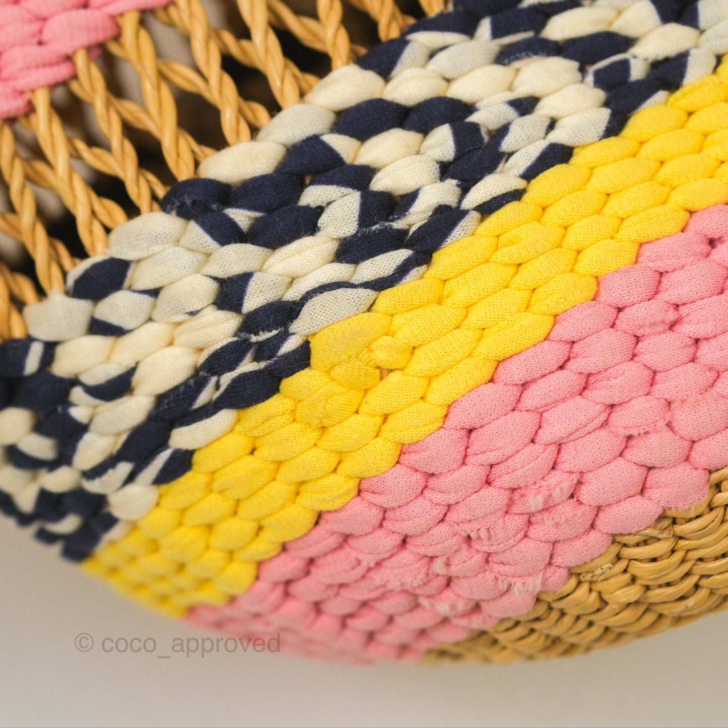 Loewe x Paula’s Ibiza Striped Raffia Basket Bag