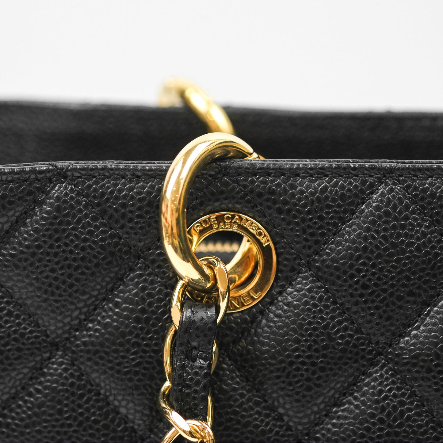 Chanel GST Black Caviar Gold Hardware