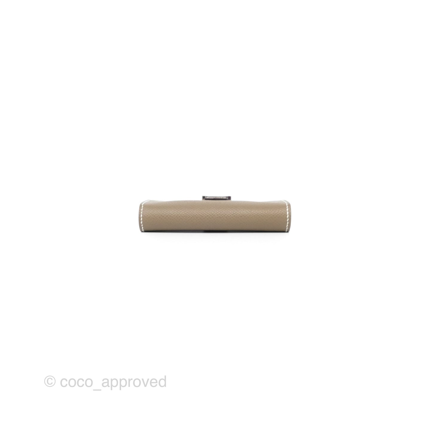 Hermes Bearn Card Holder Etoupe Epsom Palladium Hardware