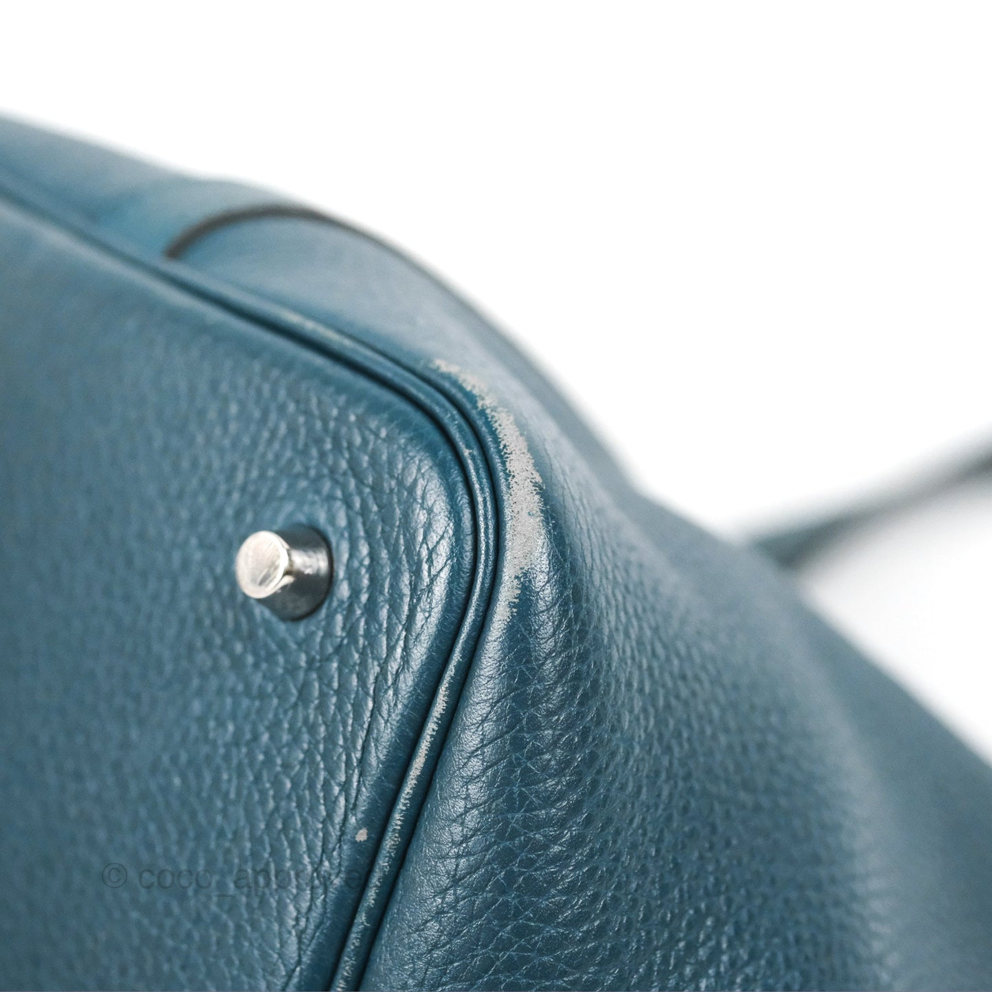 Hermès Picotin 22 Vert Bosphore Clemence Silver Hardware