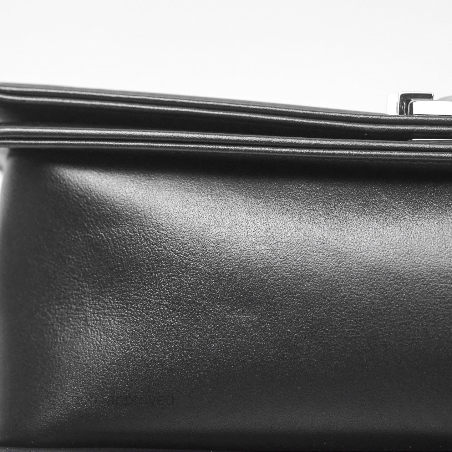 Chanel Medium Boy Quilted Black Calfskin Dark Silver Hardware