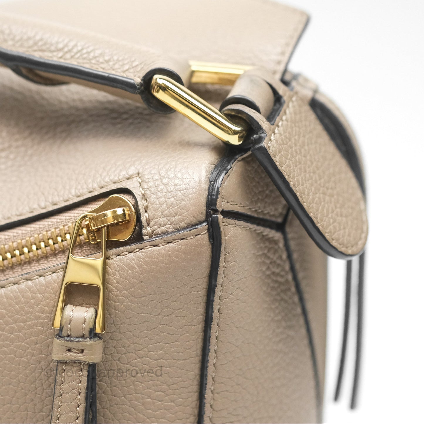 Loewe Small Puzzle Bag Sand Mink Grained Calfskin