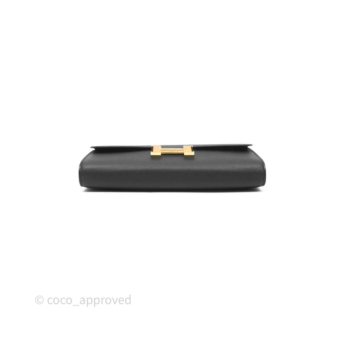 Hermès Constance Long To Go Wallet Black Noir 89 Epsom Gold Hardware