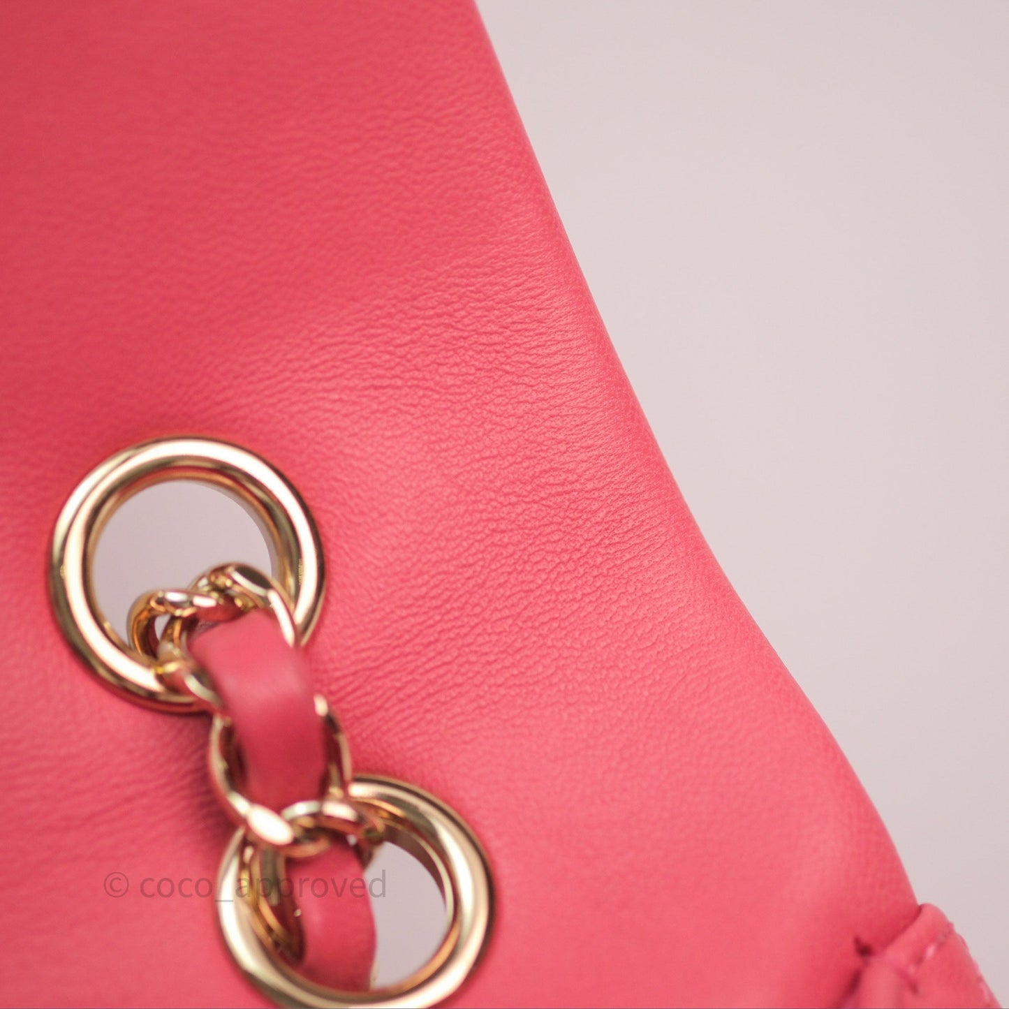 Chanel M/L Medium Flap Bag Valentine Limited Edition Pink Lambskin Gold Hardware