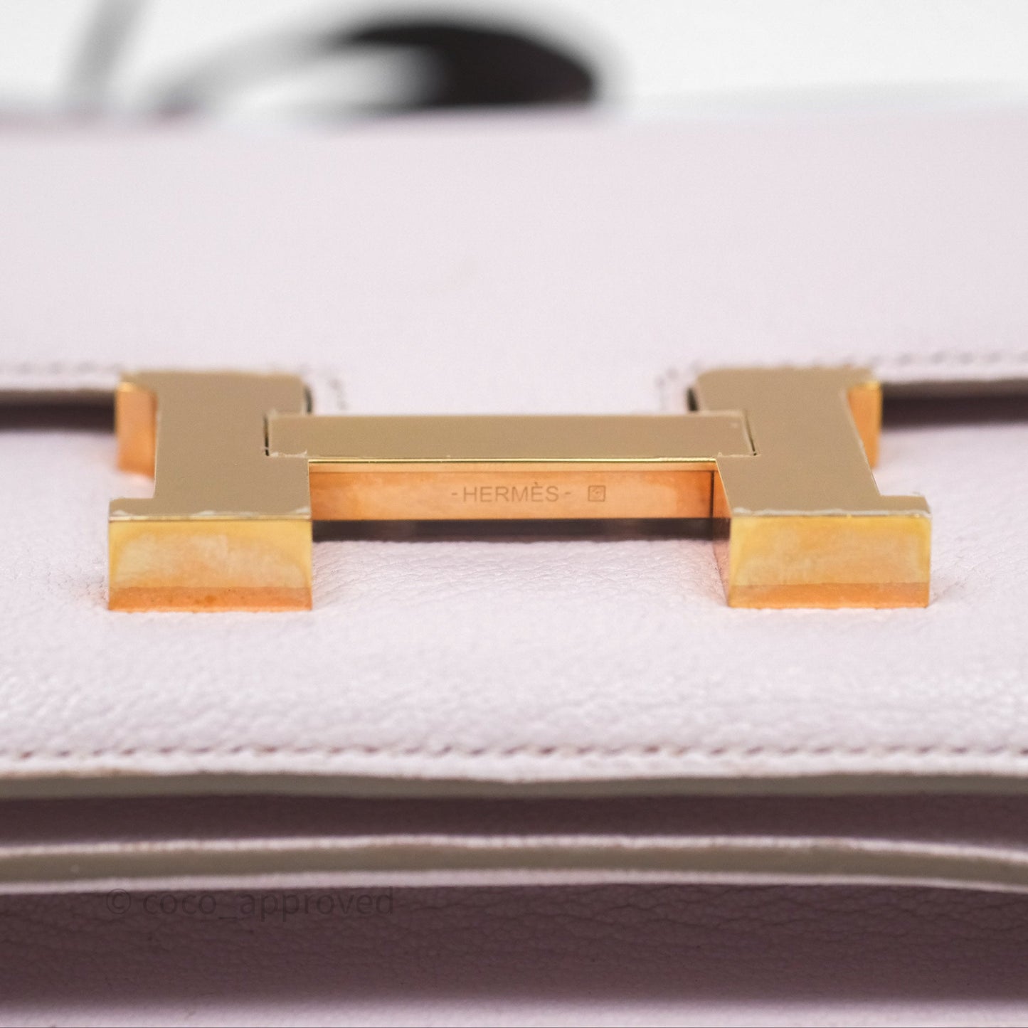 Hermès Constance Mini 18cm Mauve Pale Chevre Mysore Rose Gold Hardware