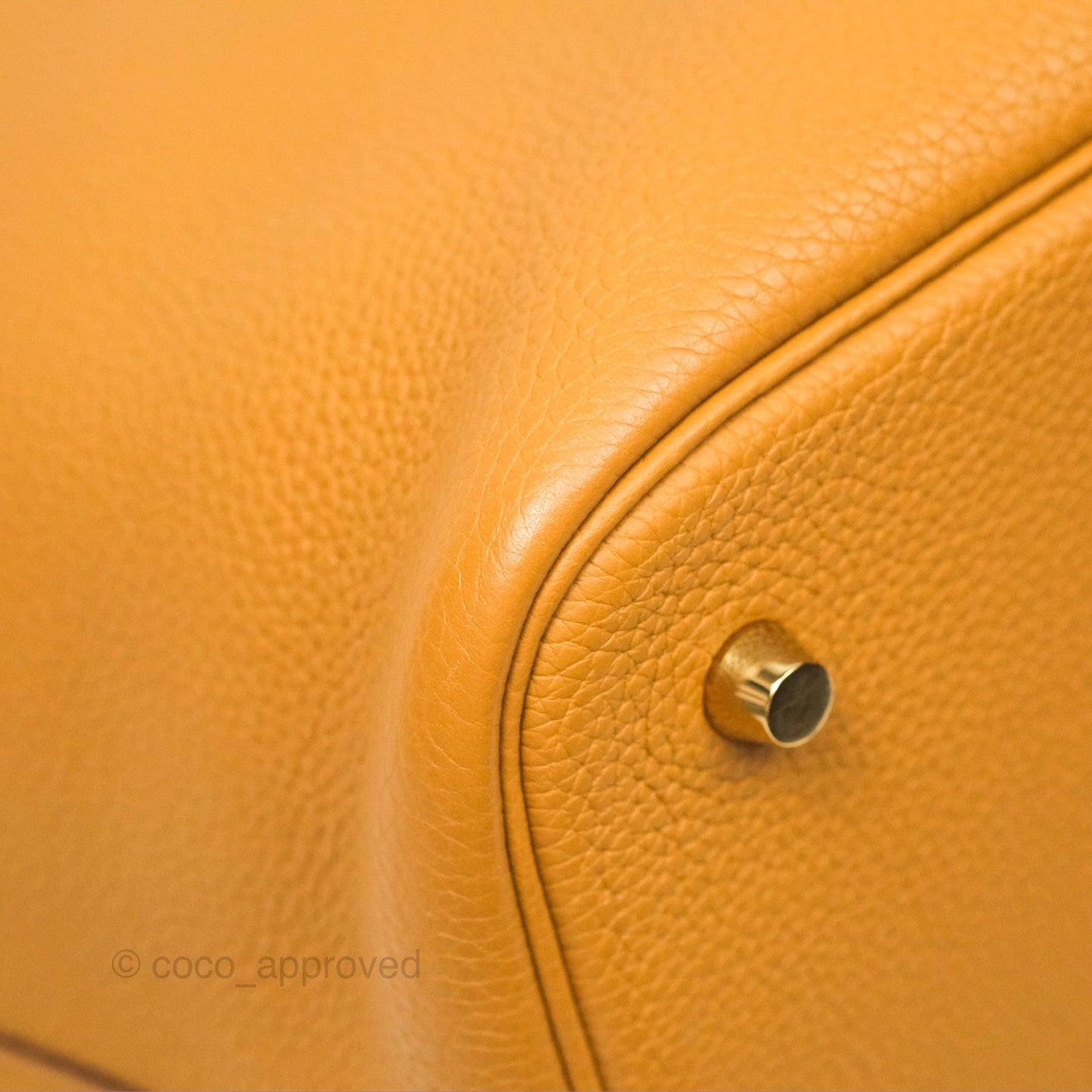 Hermès Picotin 22 Sesame 2S Clemence Gold Hardware