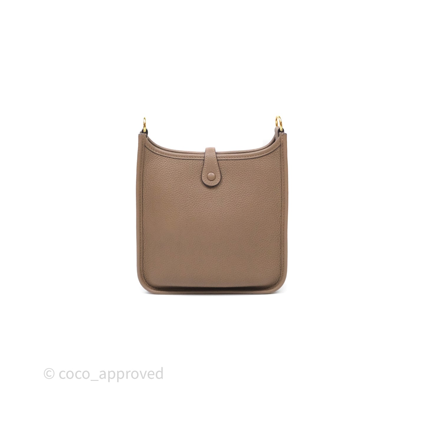 Hermès Mini Evelyne 16 Etoupe Clemence Gold Hardware