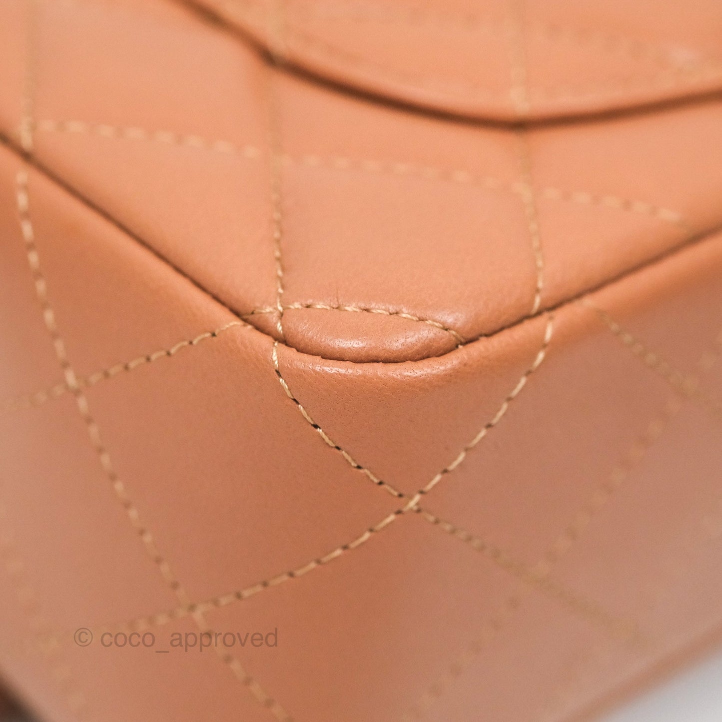 Chanel Quilted Mini Rectangular Flap Caramel Lambskin Gold Hardware