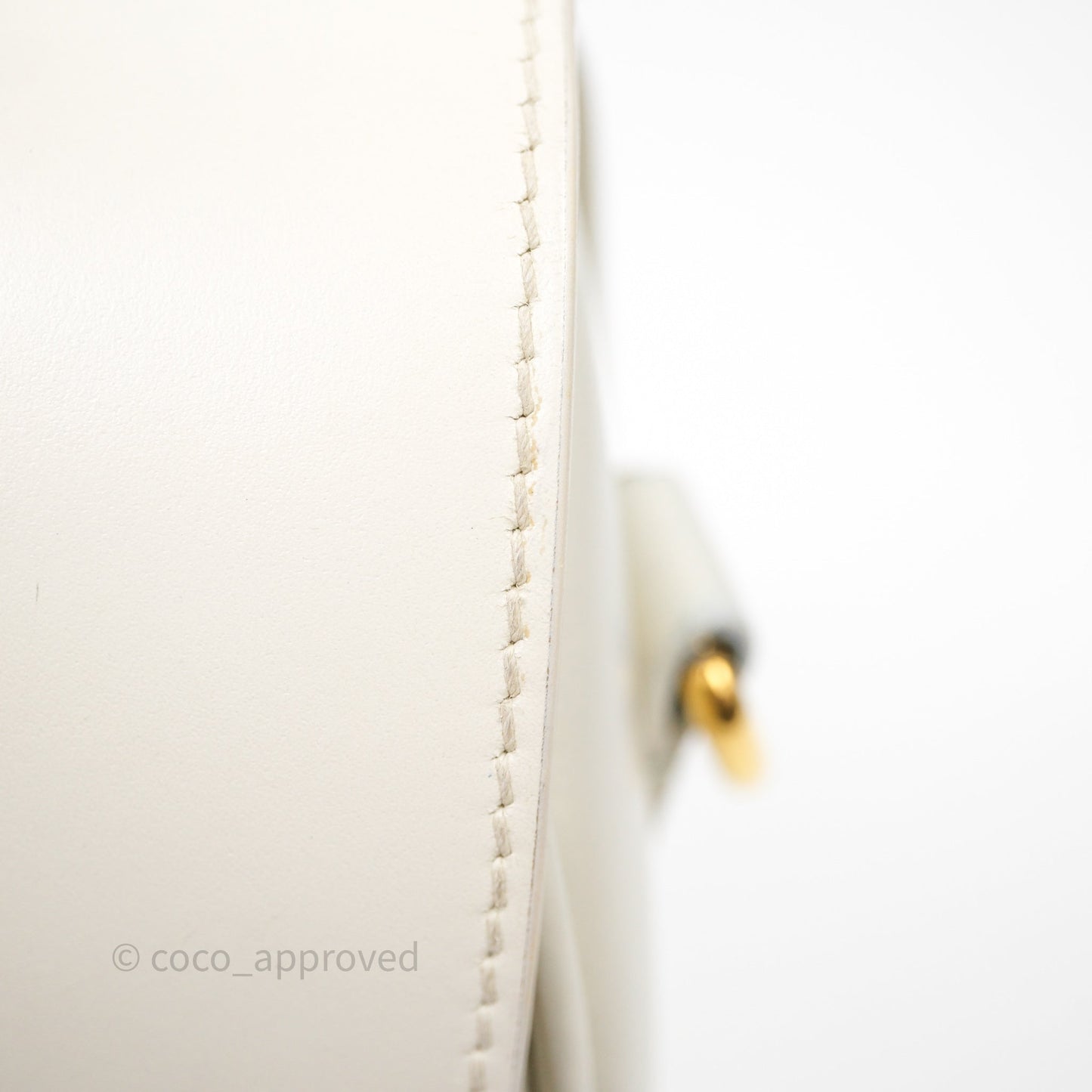 Dior Medium Bobby Bag Off White Calfskin Gold Hardware