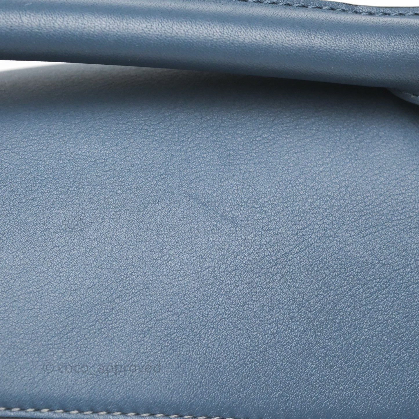 Loewe Medium Puzzle Bag Stone Blue Indigo Tan Calfskin Silver Hardware