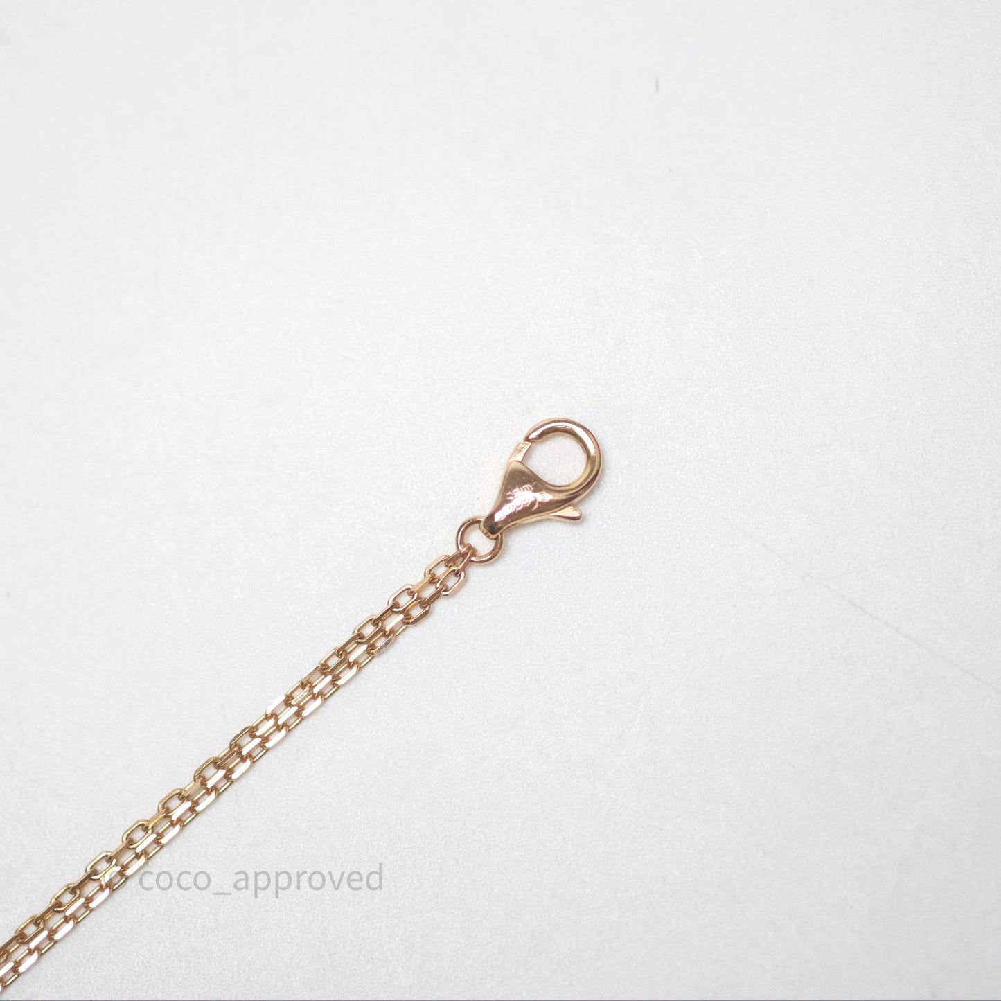Cartier Love Necklace 18K Rose Gold 2 Diamonds