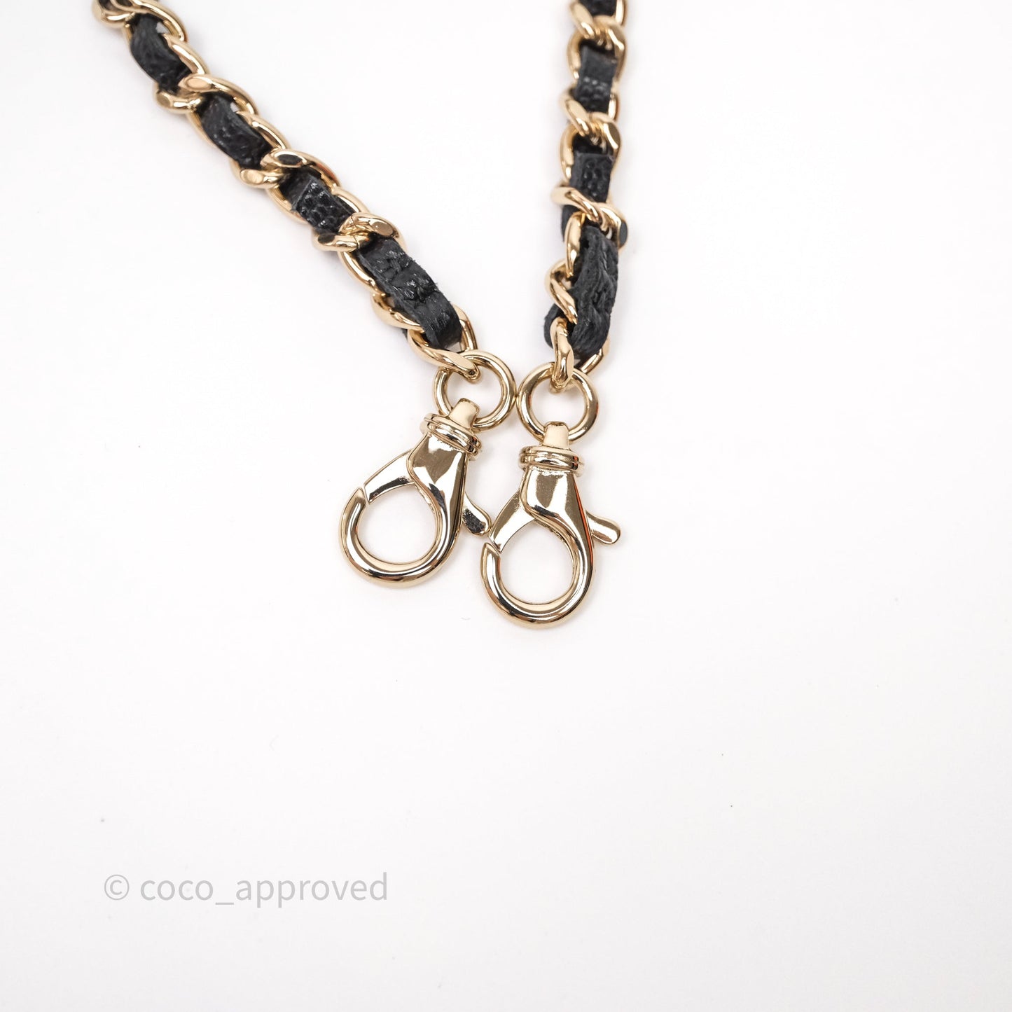 Chanel Top Handle Long Vanity with Chain Black Caviar Gold Hardware