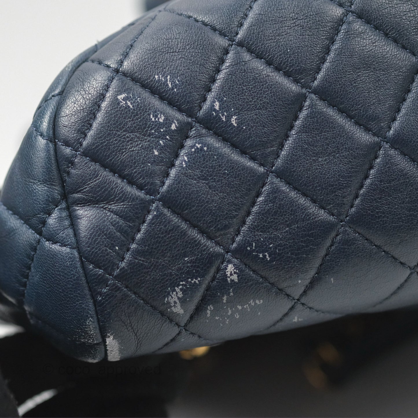 Chanel Mini Navy Calfskin Urban Spirit Backpack ⁣⁣⁣⁣⁣⁣⁣⁣⁣⁣⁣⁣⁣⁣Gold Hardware