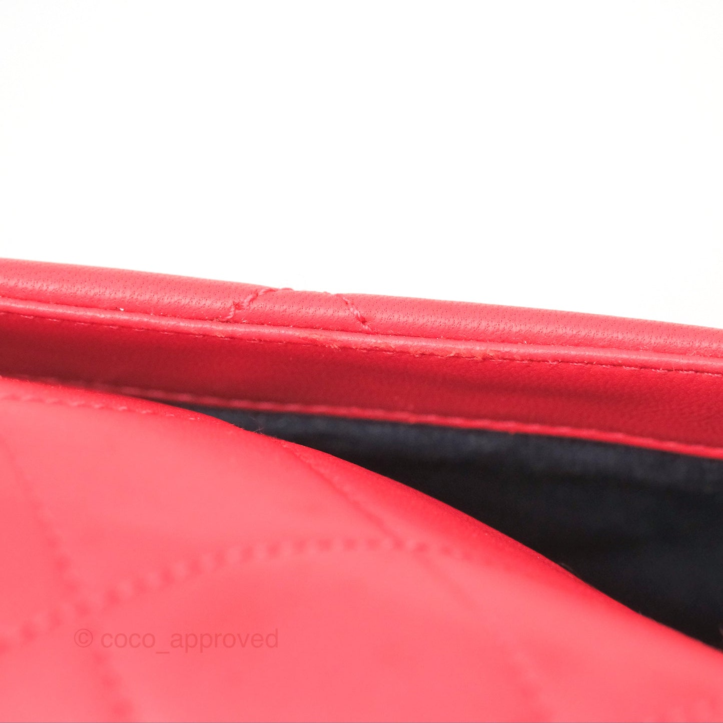 Chanel Quilted Resin Bi-Color Chain Flap Bag Dark Pink Lambskin