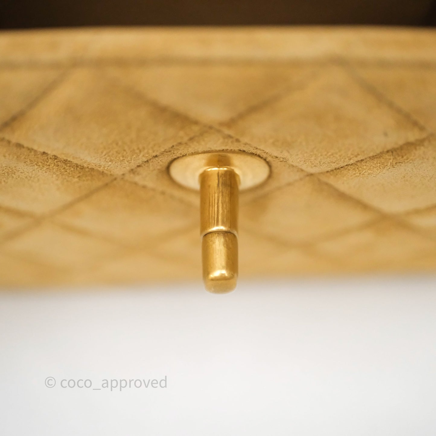 Chanel Mini Flap Bag Camel Suede/ Black Lambskin Gold Hardware