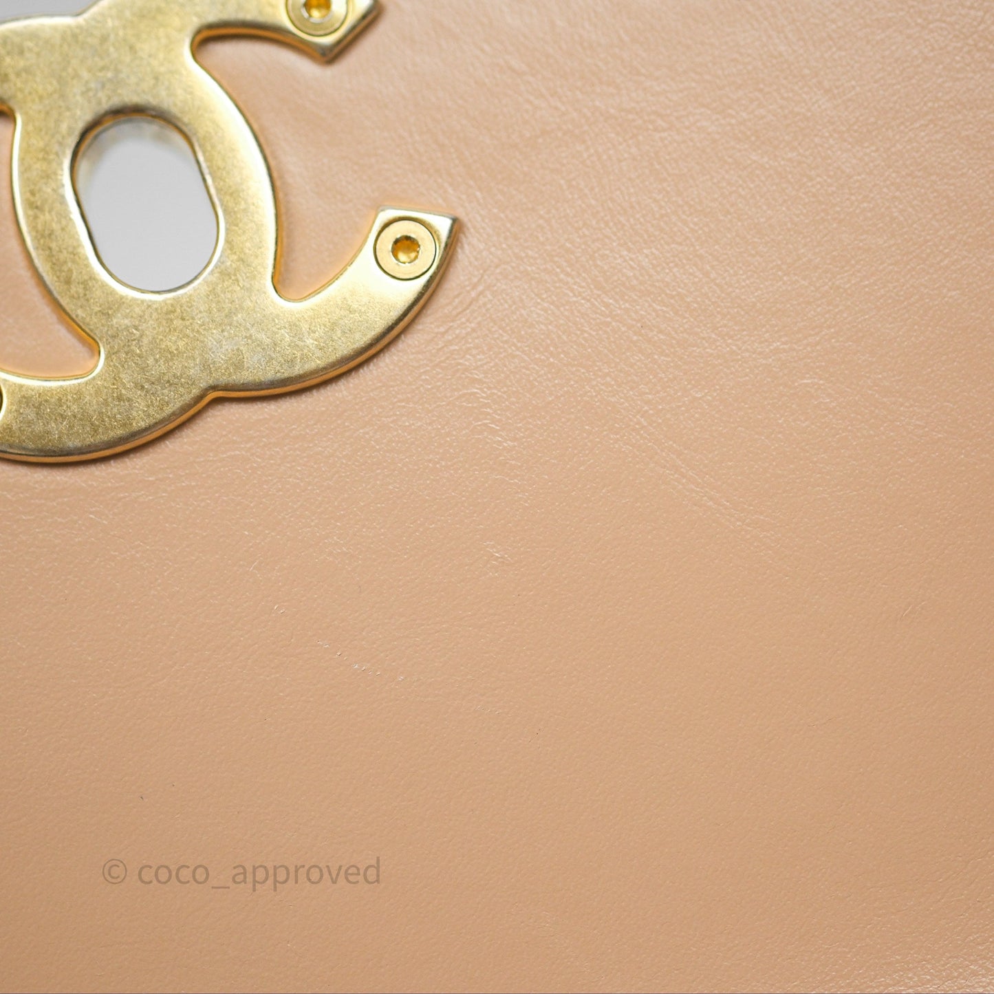 Chanel Quilted Mini Perfect Fit Adjustable Beige Calfskin Gold Hardware