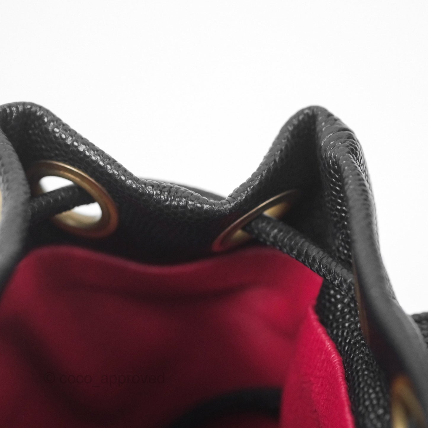 Chanel Small Quilted Filigree Backpack Black Caviar Aged Gold Hardware