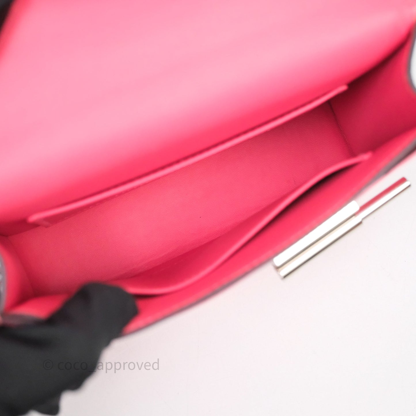 Hermès Mini Verrou Chaine Bag Rose Lipstick U5 Chevre Mysore Palladium Hardware