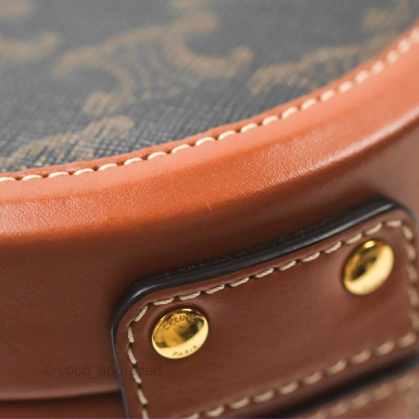 Celine Small Tambour Triomphe Canvas
