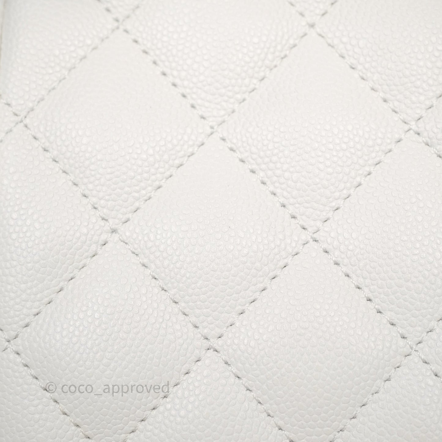 Chanel Duma Backpack White Caviar Gold Hardware 23K
