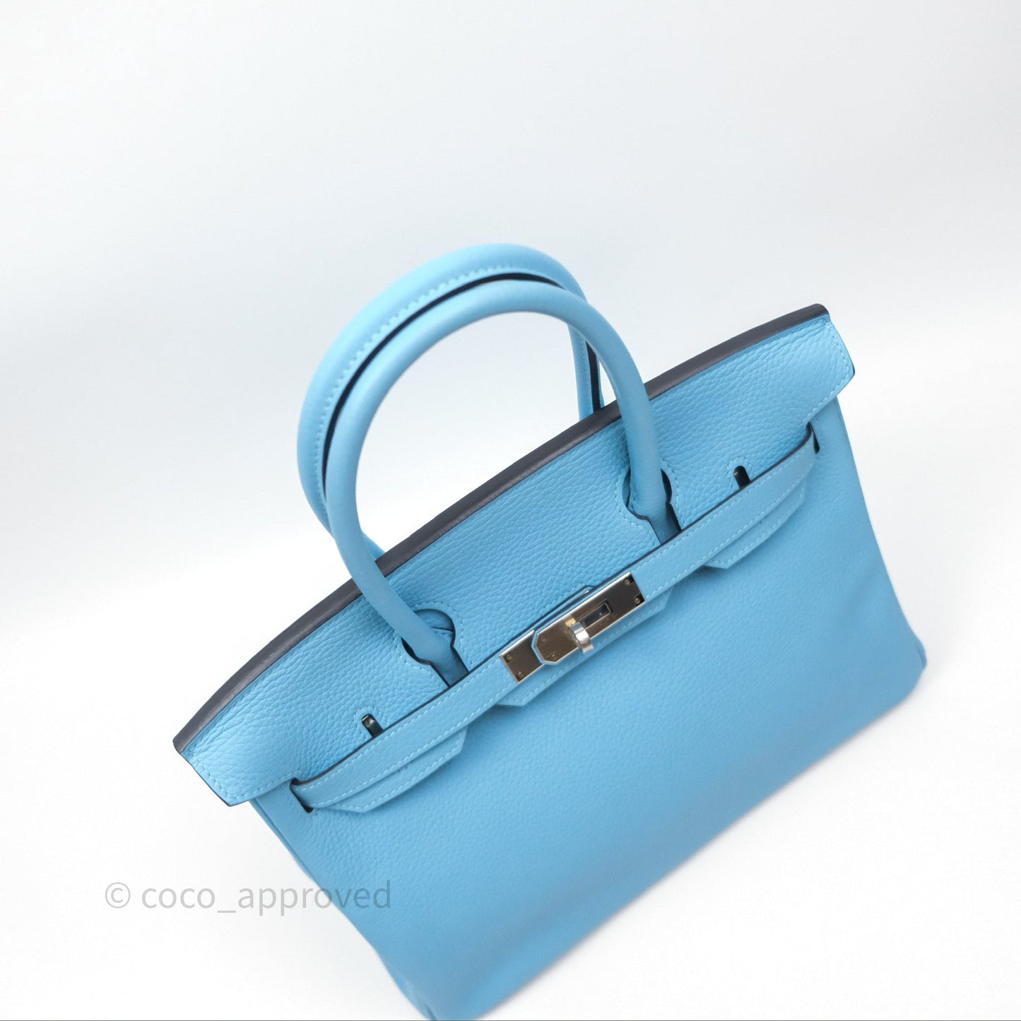Hermès Birkin 30 Bleu De Nord Togo Palladium Hardware
