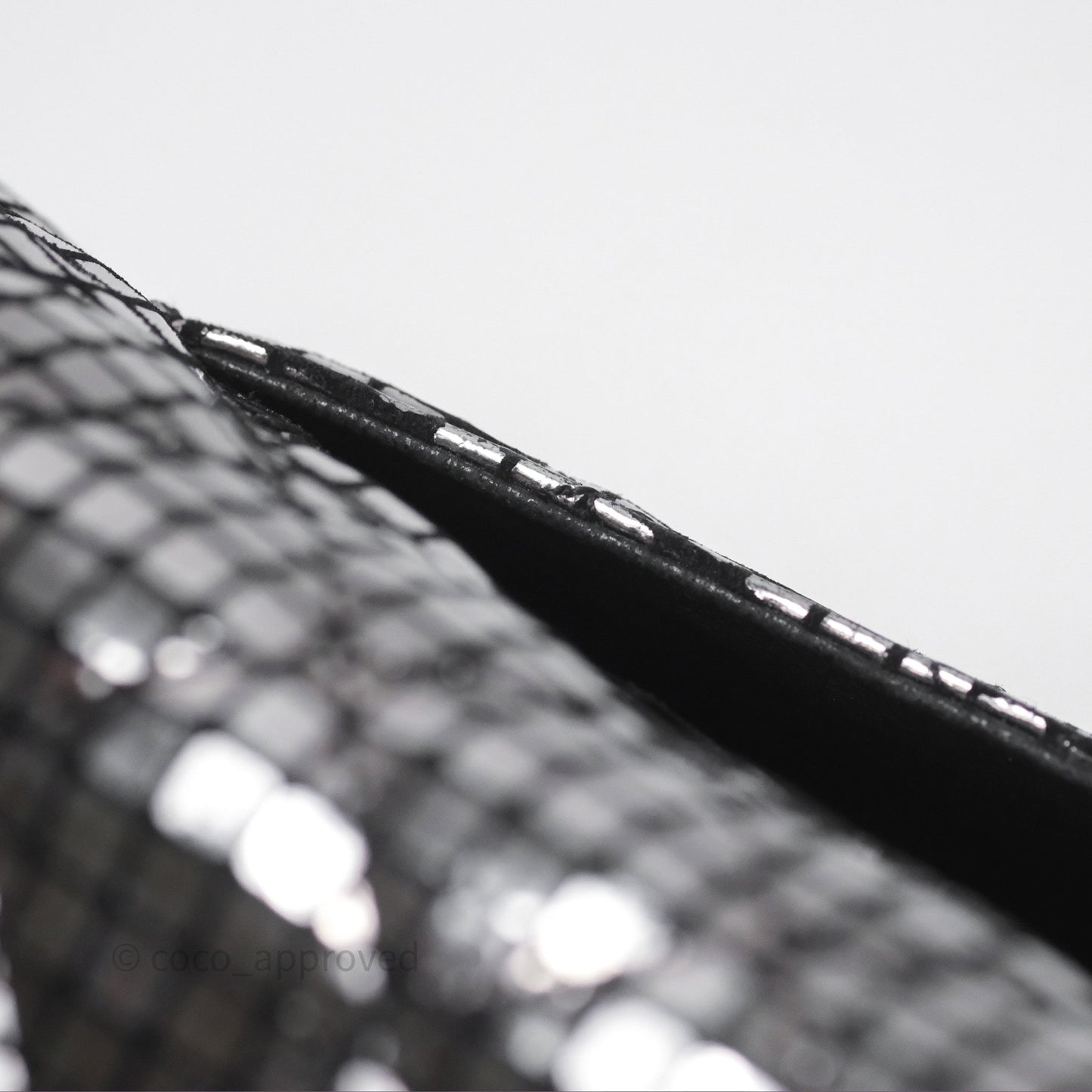Chanel Mirror Reissue 2.55 Quilted Silver Suede Calfskin Gun Metal Hardware