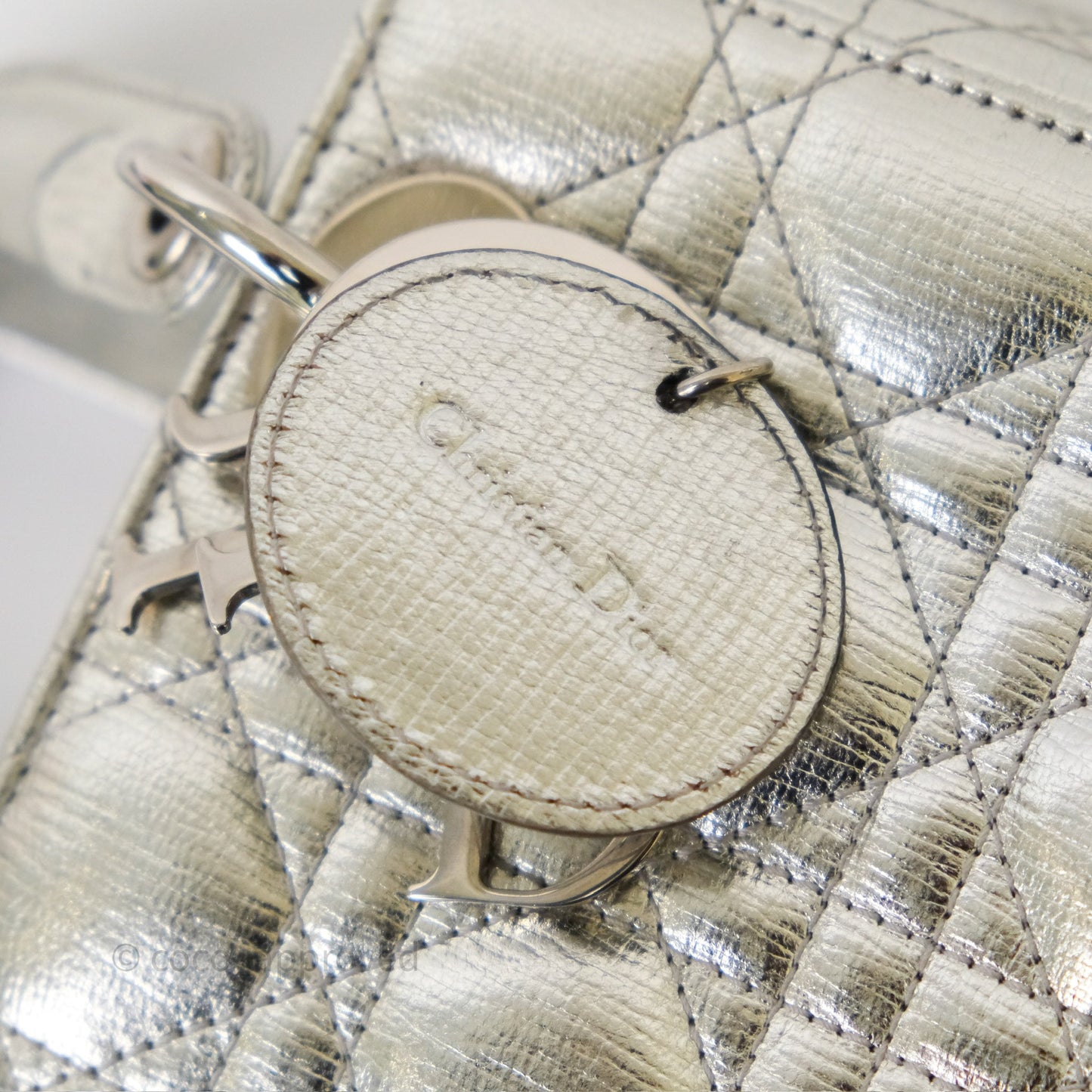 Dior My ABCDior Lady Dior Metallic Silver Cannage