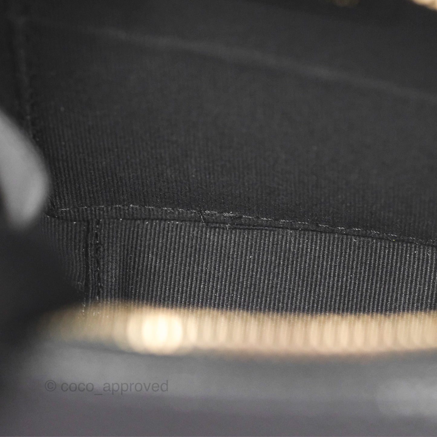Chanel Mini Clutch With Chain Black Caviar Gold Hardware