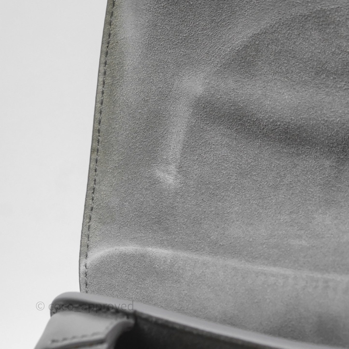 Christian Dior Medium Bobby Flap Grey Box Calfskin